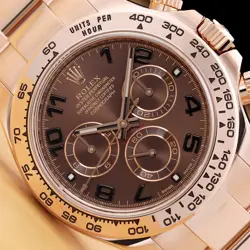 2019 CARD ROLEX DAYTONA COSMOGRAPH 116505 40MM CHOCOLATE 18K ROSE GOLD WATCH