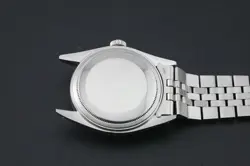 ROLEX MENS DATEJUST 1601 WHITE GOLD& STAINLESS STEEL ICE BLUE DIAMOND DIAL WATCH
