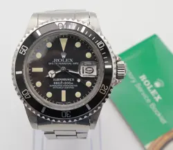 VINTAGE ROLEX SUBMARINER WATCH 1680 STAINLESS STEEL CREAM VANILLA DIAL