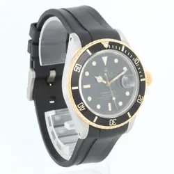 Rolex Submariner 2-Tone Steel & Gold Men's Watch Transitional Model 16803