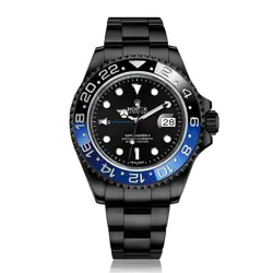 ROLEX GMT-MASTER II BLACK PVD/DLC COATED STEEL WATCH 116710BLNR