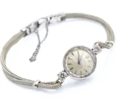 Rolex 1401 Movement Ladies Watch 17 Jewels & 0.34 ctw Diamonds for Repair/Parts