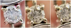 Rolex 1401 Movement Ladies Watch 17 Jewels & 0.34 ctw Diamonds for Repair/Parts