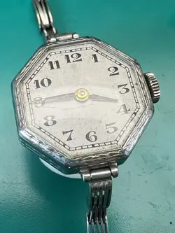 Ladies Vintage 18K white gold Rolex watch