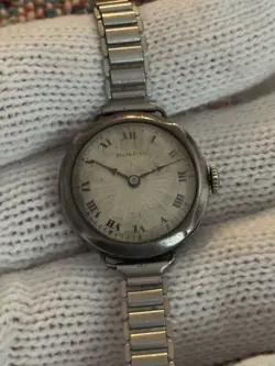 VINTAGE ROLEX ROLCO STERLING SILVER ART DECO COCKTAIL WATCH - RUNNING