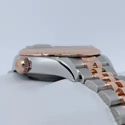 2024 New Rolex 279171 28mm 18K Rose Gold Steel Chocolate Dial Ladies Watch