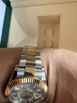 Rolex Sky-Dweller 326933 Champagne Dial Two Tone Gold Bracelet with Card and Box