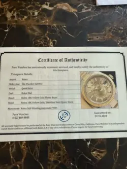 Rolex Sky-Dweller 326933 Champagne Dial Two Tone Gold Bracelet with Card and Box