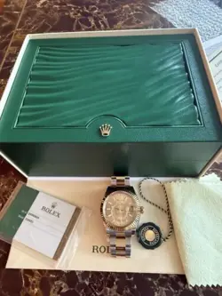 Rolex Sky-Dweller 326933 Champagne Dial Two Tone Gold Bracelet with Card and Box