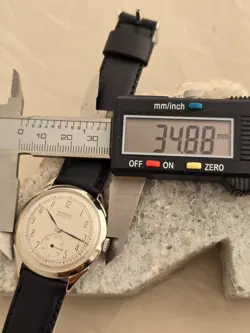 ROLEX MARCONI  A CUERDA DE HOMBRE DIAL RESTAURADO COLOR PLATA CAJA  NICKEL