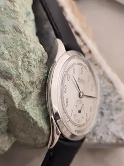 ROLEX MARCONI  A CUERDA DE HOMBRE DIAL RESTAURADO COLOR PLATA CAJA  NICKEL