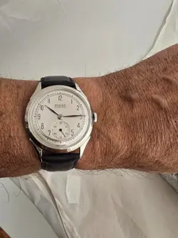 ROLEX MARCONI  A CUERDA DE HOMBRE DIAL RESTAURADO COLOR PLATA CAJA  NICKEL