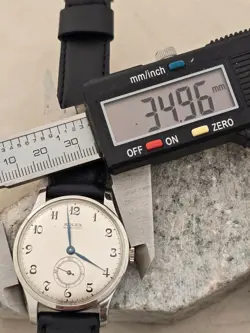 ROLEX MARCONI  A CUERDA DE HOMBRE DIAL RESTAURADO COLOR PLATA CAJA  NICKEL