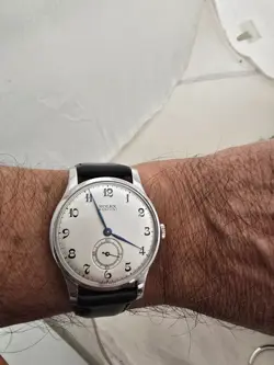 ROLEX MARCONI  A CUERDA DE HOMBRE DIAL RESTAURADO COLOR PLATA CAJA  NICKEL