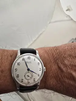 ROLEX MARCONI  A CUERDA DE HOMBRE DIAL RESTAURADO COLOR PLATA CAJA  NICKEL