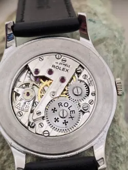 ROLEX MARCONI  A CUERDA DE HOMBRE DIAL RESTAURADO COLOR PLATA CAJA  NICKEL