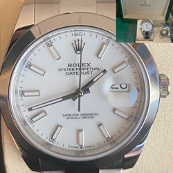 2022 NEW ROLEX DATEJUST 126300 SILVER DIAL OYSTER BOX AND PAPERS COMPLETE SET