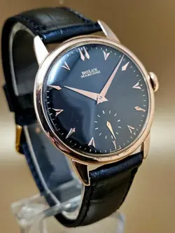 VINTAGE & FINE ROLEX MARCONI MANUAL HAND WINDING 1950's BLACK DIAL! WRISTWATCH !