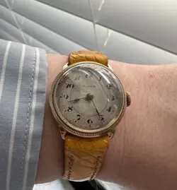 ROLEX DENNISON 29MM 1930S 9CT SOLID GOLD WATCH