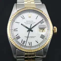 VINTAGE ROLEX DATEJUST 1601 CAL 1570 AUTOMATIC  MEN`S DRESS BUCKLEY DIAL WATCH