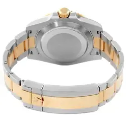 ROLEX SUBMARINER STEEL YELLOW GOLD BLACK DIAL MENS WATCH 116613
