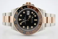 ROLEX GMT-MASTER II 2021 ROOTBEER 18K RG AND STEEL 40MM WATCH 126711CHNR