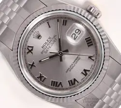 BEZEL-SILVER ROMAN DIAL