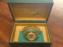 ROLEX DAY-DATE OYSTERQUARTZ 18K YELLOW GOLD FLUTED BEZEL WITH BOX 19018