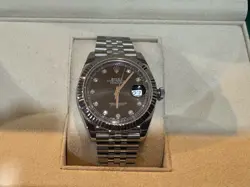 ROLEX DATEJUST 41MM JUBILEE 126334 FACTORY DIAMOND DIAL BOX & PAPERS 2019 MINT