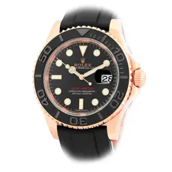 ROLEX 18K Rose Pink Gold Yacht-Master 40mm 116655 Warranty Box MINTY