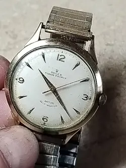 Vintage 1960 Tudor Prince Rolex Automatic Watch Service Award