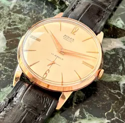 VTG ROLEX MARCONI SPECIAL CHAMPAGNE DIAL 18Kts GOLD PLATED CASE CIRCA 1930 APROX