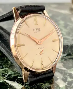 VTG ROLEX MARCONI SPECIAL CHAMPAGNE DIAL 18Kts GOLD PLATED CASE CIRCA 1930 APROX
