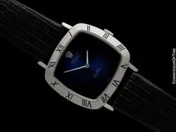 1970 ROLEX CELLINI VINTAGE MENS 18K WHITE GOLD TV WATCH - MINT WITH WARRANTY