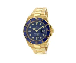 2020 ROLEX SUBMARINER DATE 126618LB, 41MM, BLUE DIAL, 18K GOLD W/ BOX & CARD