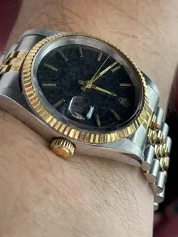 *READ FULL INFO *ROLEX DATEJUST DIAL +NO BRAND CASE & SWAPPED MOVEMENT SWISS ETA