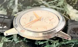 VTG ROLEX MARCONI BEIGE DIAL NICKEL  PLATED CASE CIRCA 1930 APROX