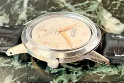 VTG ROLEX MARCONI BEIGE DIAL NICKEL  PLATED CASE CIRCA 1930 APROX