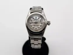 ESTATE $8000 ROLEX OYSTER PERPETUAL WHITE MOP DIAMOND SS LADIES WATCH SERVICED
