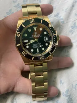 ROLEX YELLOW GOLD 41MM SUBMARINER OYSTER PERPETUAL DATE BLACK DIAL & BEZEL