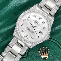 BEZEL/LUGS/BRACELET/WHITE MOP DIAL
