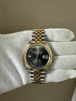 ROLEX DATEJUST 41, WIMBLEDON DIAL FLUTED BEZEL JUBILEE BAND 126333. NO RESERVE!
