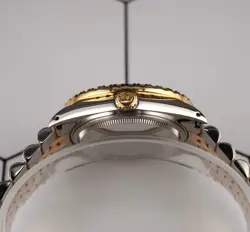 Rolex Datejust 36mm YG/Steel 2.25ct Diamonds Green Dial Hidden Clasp Watch