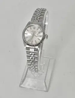 ROLEX 18K WHITE GOLD STAINLESS STEEL OYSTER PERPETUAL DATEJUST WATCH /E1110-2597
