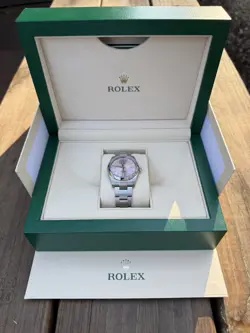 2024 ROLEX OYSTER PERPETUAL 124200 SILVER OYSTER BRACELET WITH SILVER BEZEL