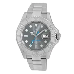 ROLEX STAINLESS STEEL & PLATINUM 40MM YACHTMASTER 116622 BOX WARRANTY CARD 2018