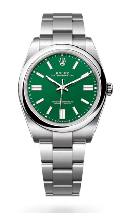 2025 NEW ROLEX OYSTER PERPETUAL 41MM 124300 GREEN DIAL MEN'S WATCH + FULL SET