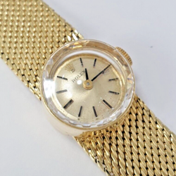LADY VINTAGE ROLEX CHAMELEON WATCH 14K GOLD MANUAL WIND CIRCA 1960S