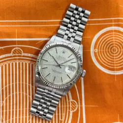1984 ROLEX DATEJUST - 16014 - SILVER LINEN DIAL