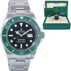 2021 NEW PAPERS ROLEX SUBMARINER 41MM GREEN KERMIT MK1 126610LV WATCH BOX